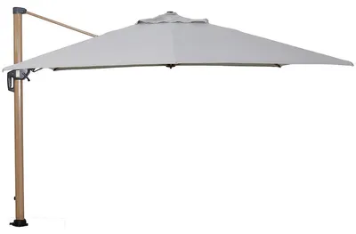 Produktbild von Garden Impressions Hawaii Big Pole II Sonnenschirm - 3,5x3,5 m - light teak look - royal sand