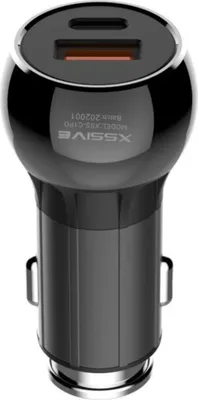 Produktbild von COFI 36W KFZ PD Quick Car Charger Auto Ladegerät 1x USB 1x Typ-C Port Zigarettenanzünder Ladeadapter schwarz