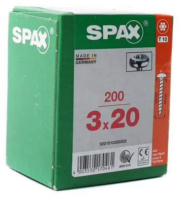 Produktbild von SPAX Halbrundkopfschraube WIROX Vollgewinde T10