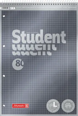 Produktbild von Brunnen Collegeblock Premium Student - DIN A4 - Lineatur 28 - 80 Blatt