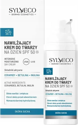 Produktbild von Sylveco Dermo Skóra Sucha Krem do twarzy nawilżający na dzień SPF 50, 50 ml