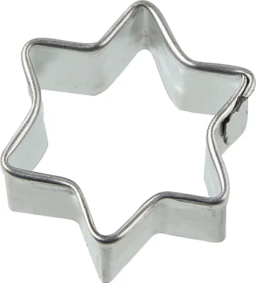 Produktbild von Zenker Ausstecher Stern Patisserie, Weihnachtsausstecher für Plätzchen, Ausstechform für Kekse und Fondant, hochwertiger Keksausstecher, Küchenhelfer aus Edelstahl (Farbe: Silber)