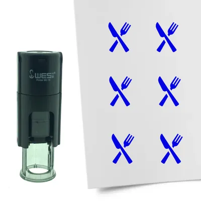 Obrázek produktu pro Příbor CombiCraft Stamp 10mm kulatý - modrý inkoust