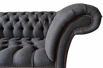 Produktbild von Chesterfield Dreisitzer Sofa 3 Sitzer Couch Polster Couchen Design Textil