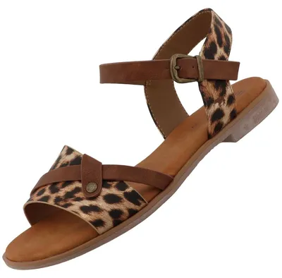 Produktbild von Mustang Damen Sandale Braun/Leopard
