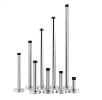 Produktbild von Türstopper aus Edelstahl zur Wandmontage, robuster, stoßdämpfender Türstopper aus Edelstahlgummi für die Wand, 12 cm