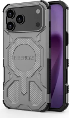 Immagine prodotto di Per Apple iPhone 17 Pro Max BIBERCAS Color Series Custodia antiurto MagSafe Grigio
