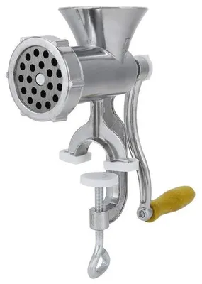 Image de Moulin à viande artisanal - Aluminium - Moulin à viande et machine à saucisses - Idéal pour un usage domestique