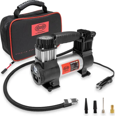 Produktbild von HEYNER® Auto Kompressor elektrische Luftpumpe minikompressor 10 bar 12V LED Beleuchtung