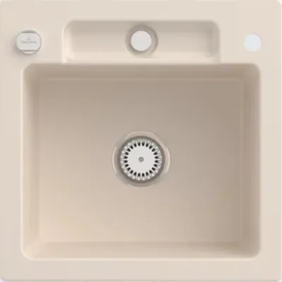 Produktbild von Villeroy & Boch Keramikspüle 334502FU, Siluet 50 S Einbauspüle - inkl.