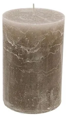 Productafbeelding van Branded kaars, Ø 10 cm x 15 cm - Steen - brandduur: ongeveer 120 uur.