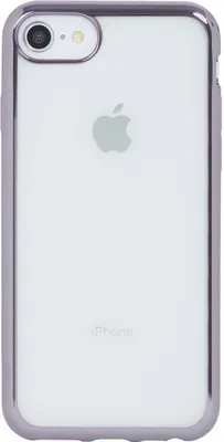 Productafbeelding van Bigben Connected COVMETGREYIP8, geschikt voor iPhone 6/6S/7/8, grijs, metallic, transparant