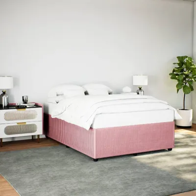 Produktbild von Maison Exclusive - Bettgestell Rosa 140x200 cm Samt