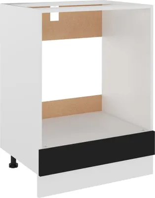 Produktbild von vidaXL Herdumbauschrank Schwarz 60x46x81,5 cm Holzwerkstoff