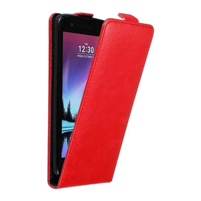 Image de Cadorabo Housse pour LG K4 2017 Housse de protection en rouge Flip Etui Housse de téléphone portable Case Cover