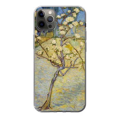 Produktbild von MuchoWow® Handyhülle Schutzhülle Hülle für iPhone 12 Pro Max Blühender Birnbaum - Vincent van Gogh Silikon Softcase Handy Hülle - Hartschale
