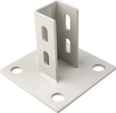 Produktbild von KLAK 30 - Pfostenkonsole Bodenmontage 30x30 Aluprofil inkl. Profil-Verschraubung - 1 Stück