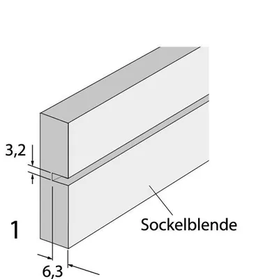 Produktbild von Hettich MB-Frontblendenhalter Korrekt 73481 für Frontblenden schwarz