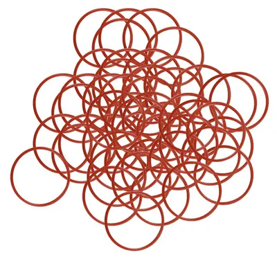 50 Silikon-O-Ringe 30x27x1,5 mm rot VMQ-Dichtring