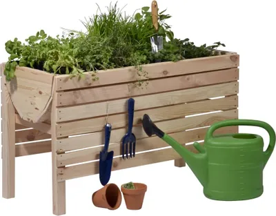 Produktbild von dobar Hochbeet mit Pflanzfolie Natur