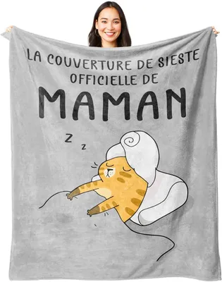 Produktbild von Weihnachtsgeschenke, Geschenke für Mama, Geburtstagsgeschenk für Mama, Muttertagsgeschenk, personalisierte karierte Fleecedecke (157 x 132 cm)