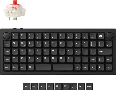 Produktbild von Keychron Q15 Max QMK Kabelloss Mechanische Tastatur, Hot-Swap, RGB LED, QWERTY US Layout Q15M-M1