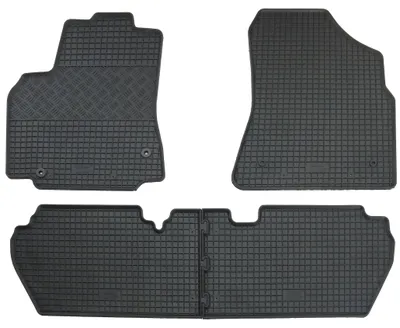 Gummifußmatten Set 4-teilig für Citroen Berlingo II B9, schwarz