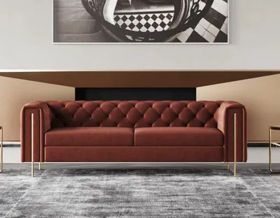 Produktbild von Sofagarnitur Set Sitz Polster 4tlg. Wohnzimmer Set Couchen Luxus Chesterfield