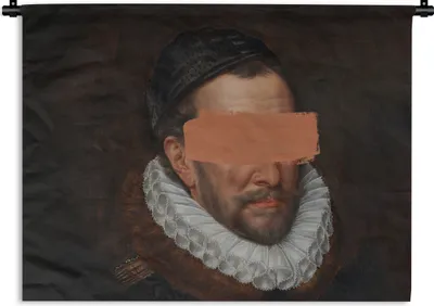 Produktbild von MuchoWow® Wandteppich Wandbehang Wilhelm von Oranien - Adriaen Thomasz - Gemälde 150x112.50 cm Tapisserie Dekoration Wandtuch - Wanddecke - Wandteppiche