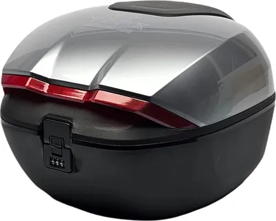 Image de TopX VALISE CENTRALE EN PLASTIQUE ARGENT 32 L Code sans clé NOUVEAU 25r