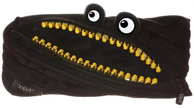 Productafbeelding van ZIPIT Grillz pennenetui voor jongens, etui voor kinderen, zwart