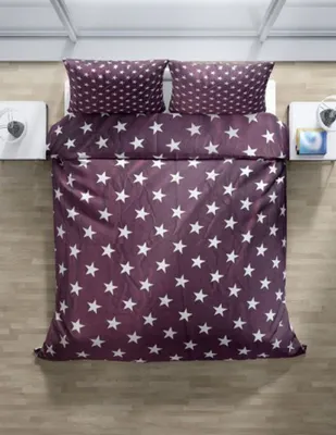 Produktbild von Top textil Mikroflanell-Bettwäsche - Violett Stern