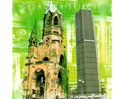 Produktbild von Glasbild Berlin Gedächtniskirche GLA1475 50x50 cm