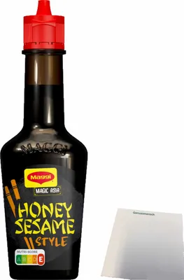 Produktbild von Maggi Würze Honig Sesam Style (127g Flasche) + usy Block