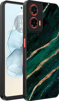 Immagine prodotto di Smartphonica Custodia per telefono adatta a Motorola Moto G04 - G24 - G24 Power - E14 con stampa in marmo - Custodia posteriore in TPU con design in marmo - Verde Oro