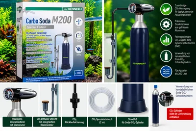 Image de Dennerle Carbo Soda M200 - Système de fertilisation au CO2 avec Soda Cylinder