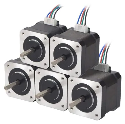 Image de Moteur pas à pas, 45 Nm, 1,5 A, 12 V, 4 fils, lot de 5