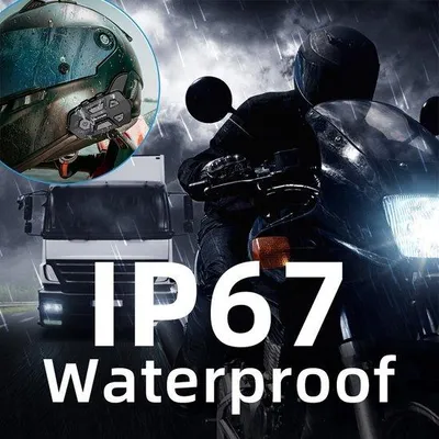 Image de Casque audio Bluetooth pour casque de moto