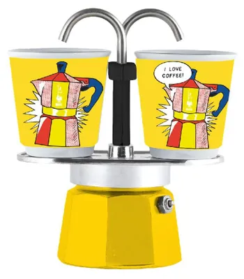 Produktbild von Bialetti 0001405, Mokka-Kanne, Gelb, 2 Tassen, 1 Stück(e)