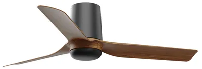 Zdjęcie produktu dla Energooszczędny wentylator sufitowy z pilotem Mini Punt Tub 90 cm czarny / orzech