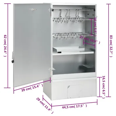 Produktbild von vidaXL Räucherofen mit Kaltrauchgenerator Verzinkter Stahl