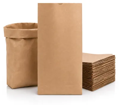 Produktbild von 100 Stück | Papiertüten Braun 20 x 29 cm mit Kreuzboden Beutel Kraftpapier Tüte Bodenbeutel