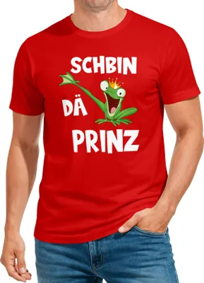 Produktbild von Herren T-Shirt Fasching Karneval Frosch Prinz Kostüm Verkleidung Last Minute Faschingskostüme Männer Funshirt Moonworks®