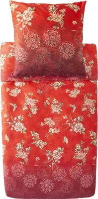 Produktbild von Bassetti Satin-Bettwäsche-Garnitur ESPERIDI Farbe ROSSO R1 Größe 135x200+80x80