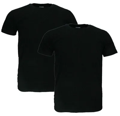 Productafbeelding van Fruit Of The Loom GROTE MATEN: Blanco katoenen T-shirts, 2-pack, zwart - 3XL