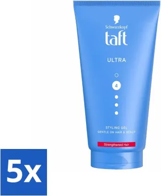 Obrázek produktu pro Taft - Ultra 4 - Stylingový gel - silná fixace - 150 ml - hodnotné balení - 5 kusů
