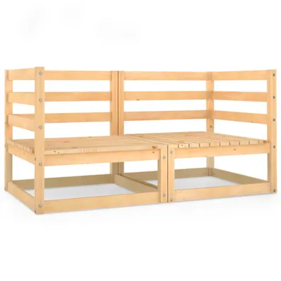 Produktbild von vidaXL Gartensofa 2-Sitzer Massivholz Kiefer