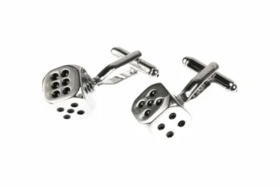 Produktbild von Würfel Manschettenknöpfe Miniblings Würfeln Poker Spielen Spiel Pokern mit Box