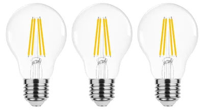 Produktbild von Modee E27 LED Filamentlampe A60 4W 470lm 2700K Warmweiß 3 Stück