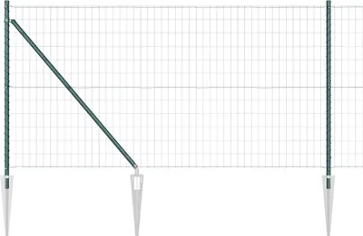 Immagine prodotto di vidaXL Recinzione in filo saldato con punte 25 x 1 m (L x A)